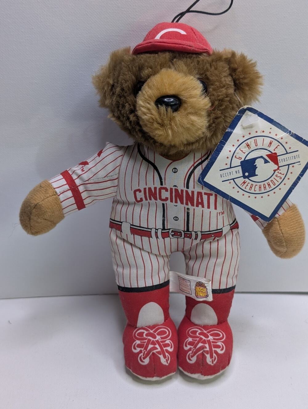 Vintage 1999 Cincinnati Reds Teddy Bear Plush Good Stuff MLB Tagged 8in